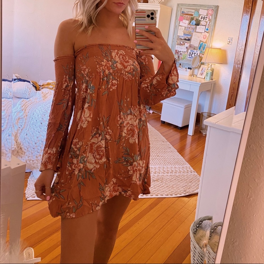 Billabong Dusty Pink Strapless Dress